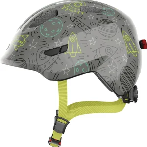 Abus Smiley 3.0 LED grey space - børne cykelhjelm