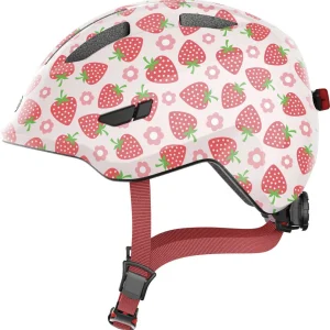 Abus Smiley 3.0 LED rose strawberry - børne cykelhjelm