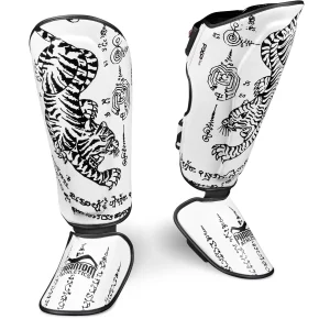 Schienbeinschutz Muay Thai - Weiß