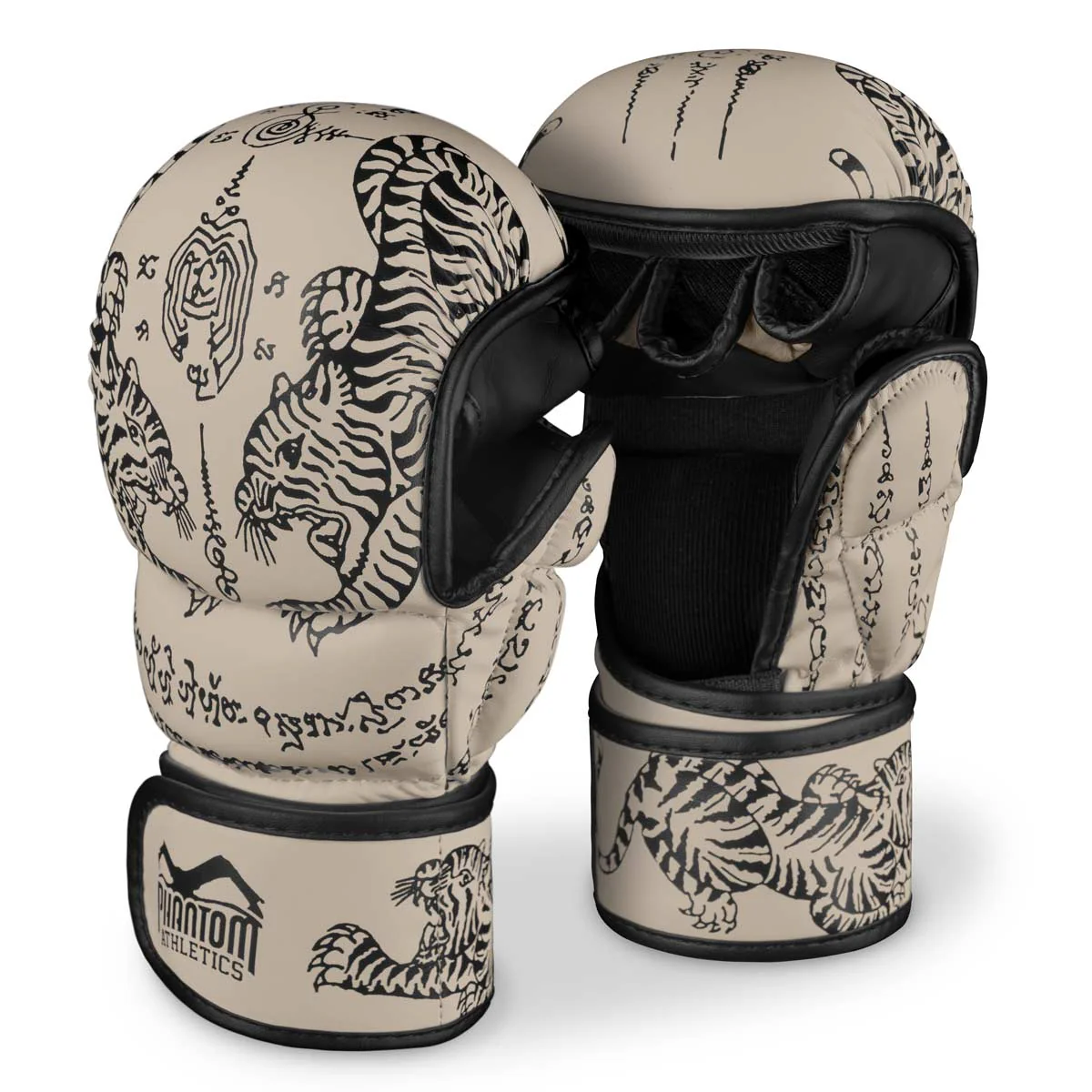 Sparring Handschuhe Muay Thai - Sandgrau - Billede 2